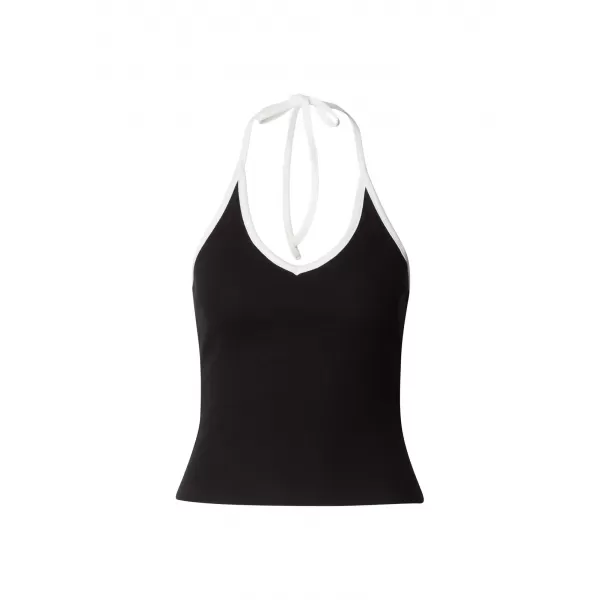  Top pentru femei URBAN CLASSICS TB8352A-20671 NEGRU/ALB 