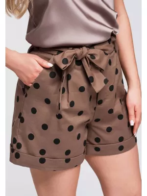 Pantaloni scurți de damă OMBRE OW-ST-E0014 MARO