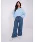 Pantaloni de dama SUBLEVEL D80038BB62627M327 ALBASTRU ÎNCHIS