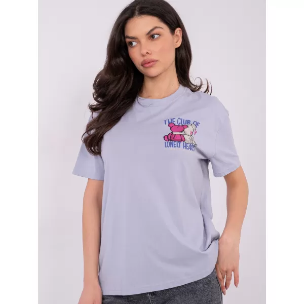  Tricou pentru femei SUBLEVEL D12022AH02645Y VIOLET STRĂLUCITOR 