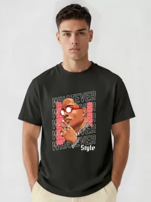 Tricou pentru bărbați DSTREET NX1013R-BK-O NEGRU