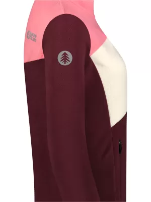 Hanorac ușor de damă din fleece NORDBLANC BEECH NBSFL8375 BURGUNDIA
