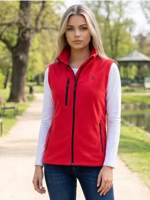 Vesta de dama fleece ALTISPORT ALW002525 ROŞU