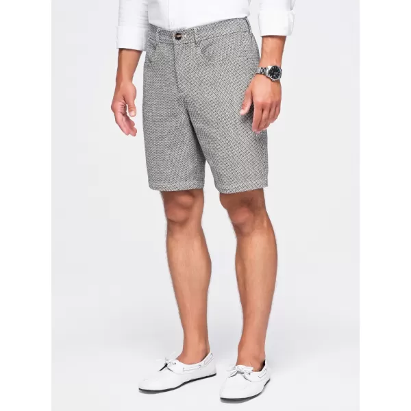  Pantaloni scurți pentru bărbați OMBRE OM-SRCS-0189 MELANGE MARO 