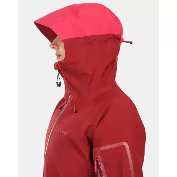  Jachetă hardshell pentru femei KILPI MAMBA-W 1L0101KI ROȘU ÎNCHIS 