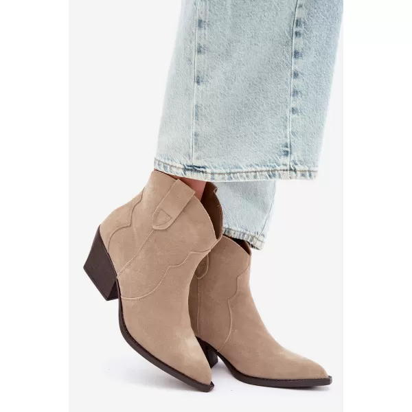  Botine de dama BOTO 6338 BEJ 