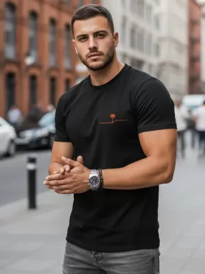 Tricou pentru bărbați DSTREET NX0156R-BK NEGRU