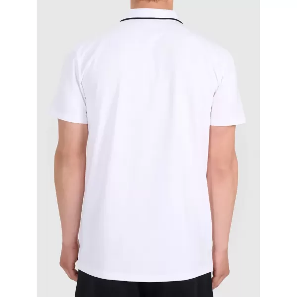  Tricou pentru bărbați cu guler 4F WMM00TPTSM0773 ALB 
