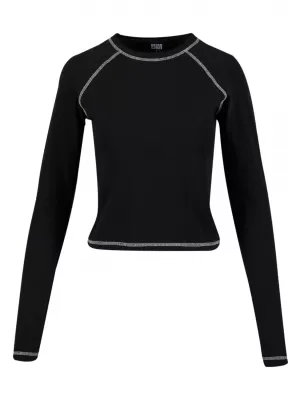 Tricou de damă URBAN CLASSICS TB7730 NEGRU