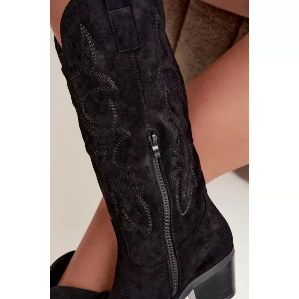  Cizme de dama BOTO 7689A NEGRU 