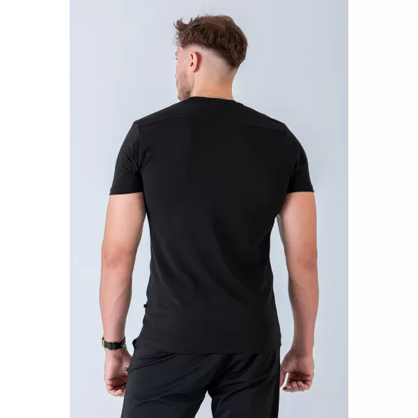  Tricouri pentru bărbați NEBBIA MIKE MUSCLE FIT 158 NEGRU 