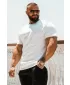 Tricouri pentru bărbați NEBBIA MIKE MUSCLE FIT 158 ALB