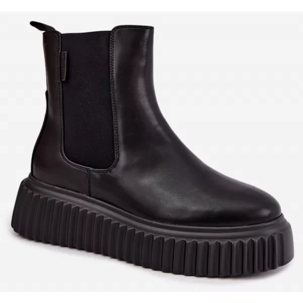  Botine de dama BIG STAR SHOES UU274334 NEGRU 