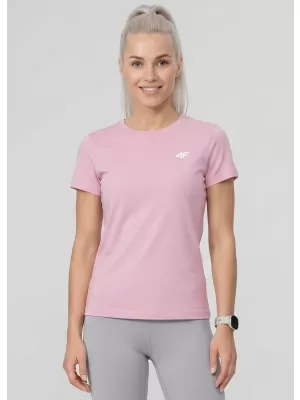 Tricou pentru femei 4F WMM00TTSHF3306 ROZ DESCHIS