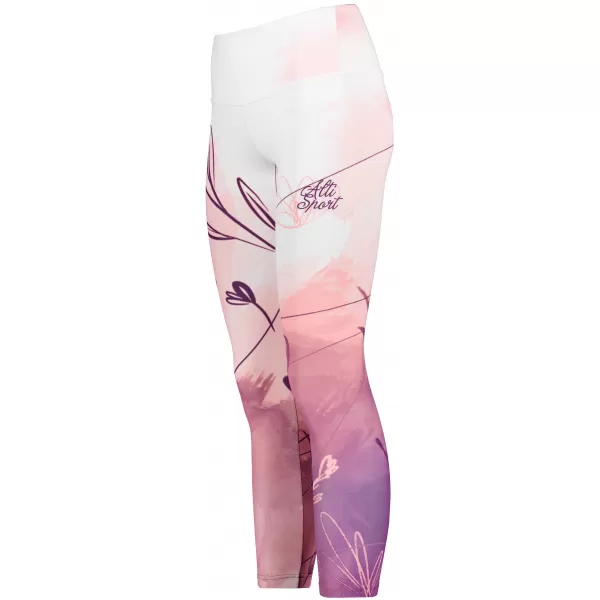  Jambiere lungi premium pentru femei (dimensiuni noi) ALTISPORT VOJ/ALW083LEG05 ALB ROZ 
