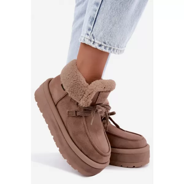 Oameni de zăpadă pentru femei BIG STAR SHOES UU274215 BEJ 