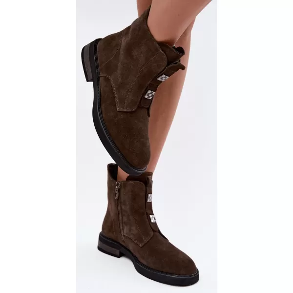 Pantofi de dama D&A CR62-3334 KAKI 