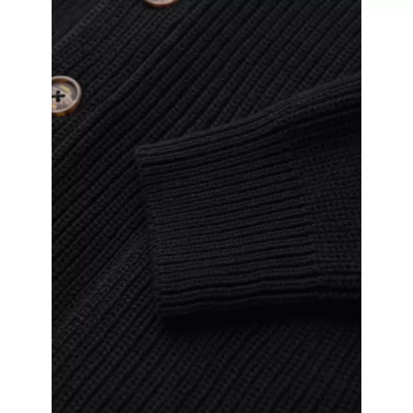  Cardigan pentru bărbați OMBRE OM-SWCD-0200 NEGRU 
