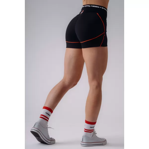  Pantaloni scurți de damă NEBBIA OLYMPIA HIGH-WAIST 937 NEGRU 