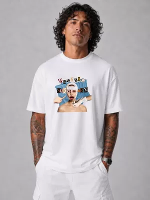 Tricou pentru bărbați DSTREET NX1038R-WH-O ALB
