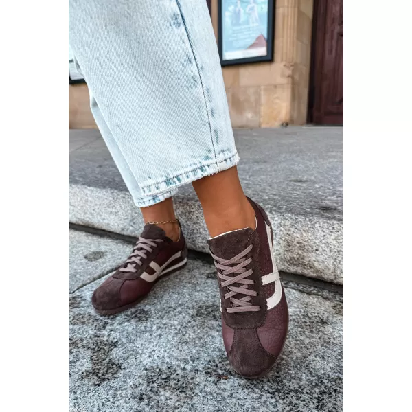  Adidași de damă ZAZOO N1402S2/ CIOCOLATĂ 