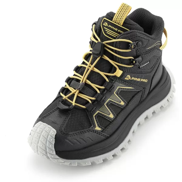  Pantofi de exterior pentru copii ALPINE PRO ATEGO GRI ÎNCHIS ADEVĂRAT 
