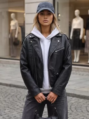 Geaca de dama DSTREET TY5917 NEGRU