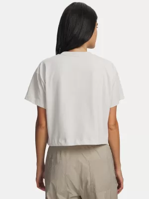 Tricou pentru femei UNDER ARMOUR BUNGEE HEM TEE 6010950-110 ALB