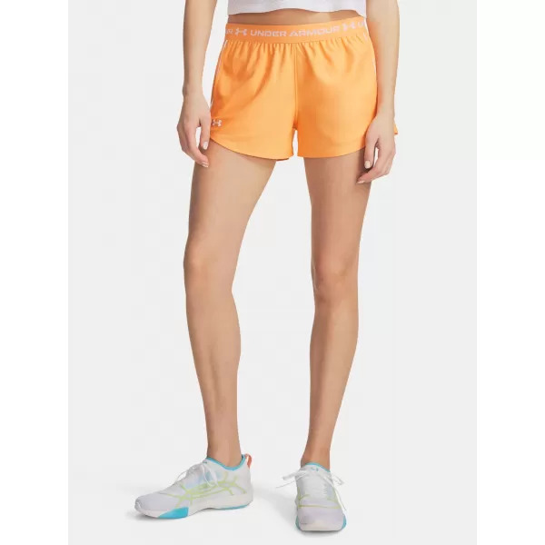  Pantaloni scurți de damă UNDER ARMOUR TECH PLAY UP SHORTS 1389882-870 PORTOCALE 
