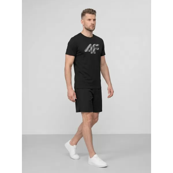  Tricou pentru bărbați 4F WMM00TTSHM3342 NEGRU ADÂNC 