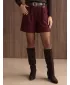 Pantaloni scurți de damă DSTREET SY0623 BURGUNDIA