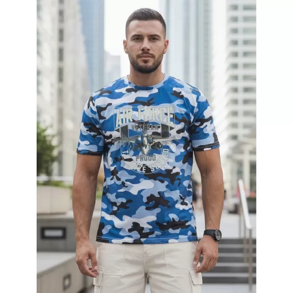 Tricou pentru bărbați DSTREET NX2001R-SK-M ALBASTRU 