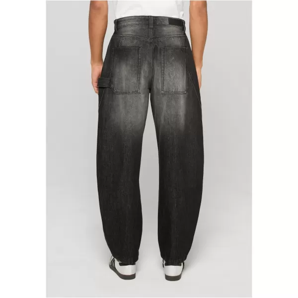  Pantaloni pentru bărbați URBAN CLASSICS TB8057 MARMURĂ GRI MIJLOCIU PROFUND SPĂLATĂ 