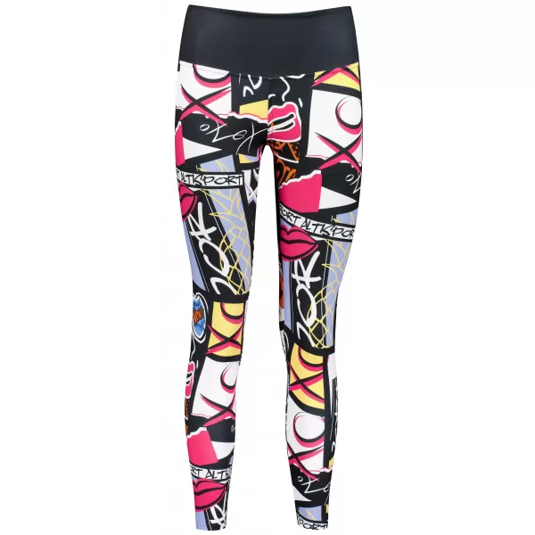  Jambiere funcționale lungi premium pentru femei (dimensiuni noi) ALTISPORT VOJ/ALW041LEG05 NEGRU 
