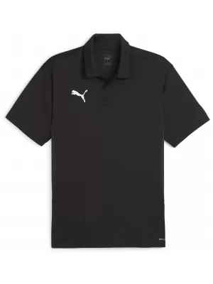 Tricou pentru bărbați cu guler PUMA TEAMGOAL POLO 658771-03 PUMA NEGRU/ALB/GRI ÎNCHIS