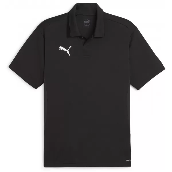 Tricou pentru bărbați cu guler PUMA TEAMGOAL POLO 658771-03 PUMA NEGRU/ALB/GRI ÎNCHIS 
