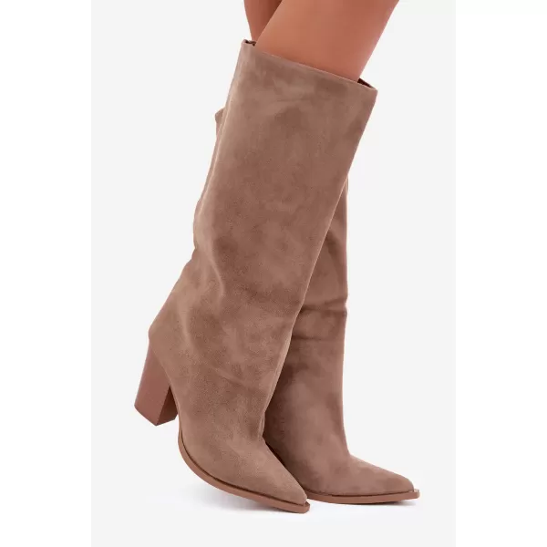  Cizme de dama BOTO 2576A KAKI 