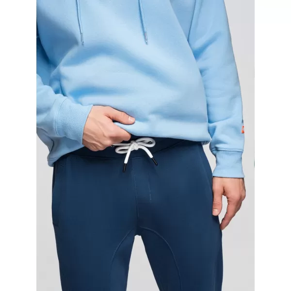  Pantaloni de trening pentru bărbați OMBRE OM-PABS-0305 ALBASTRU MARIN 