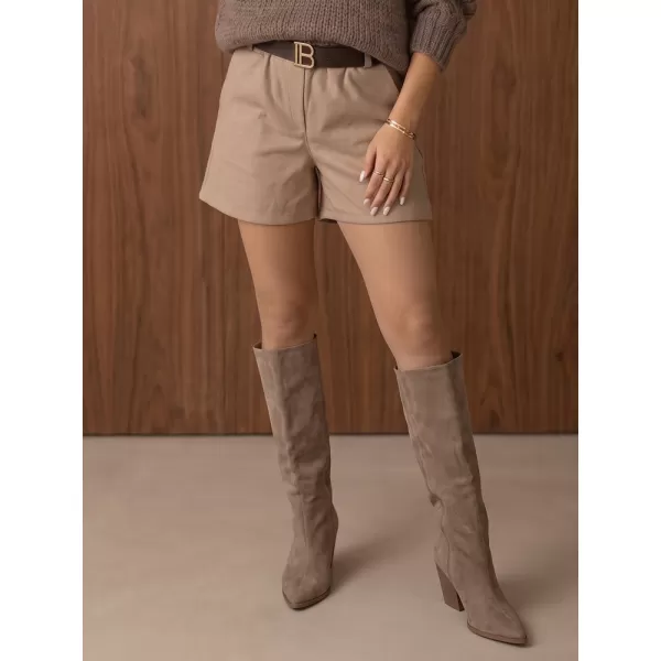  Pantaloni scurți de damă DSTREET SY0595 BEJ 