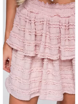 Fusta de dama OMBRE OW-GL-E0014 ROZ