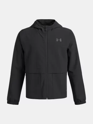 Geaca de baieti UNDER ARMOUR UA B UNSTOPPABLE WVN JACKET 6009561-001 NEGRU
