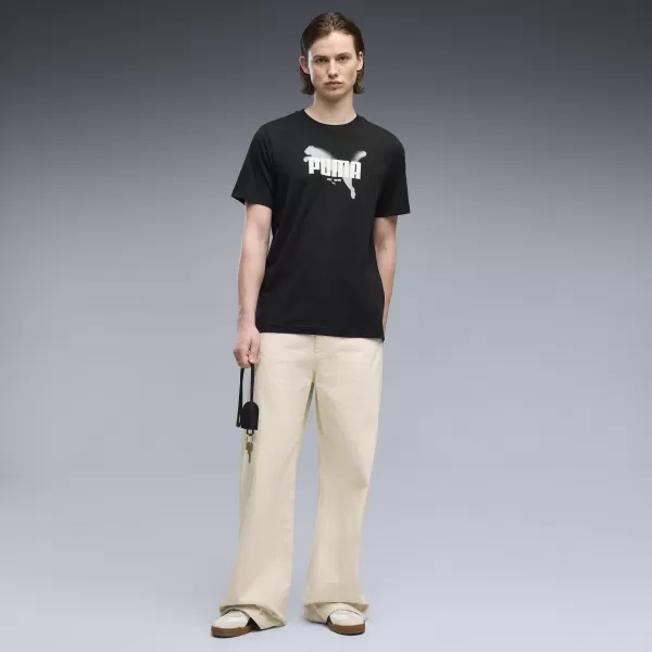  Tricou pentru bărbați PUMA GRAPHICS TEE 69435501 PUMA NEGRU 