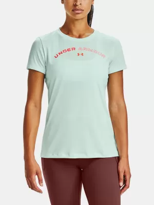 Tricou pentru femei UNDER ARMOUR TECH TWIST GRAPHIC LU SSC 1356304-403 ALBASTRU