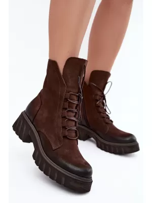 Pantofi de dama ZAZOO 1850 CIOCOLATĂ