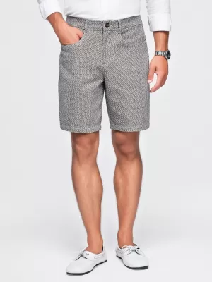 Pantaloni scurți pentru bărbați OMBRE OM-SRCS-0189 MELANGE MARO