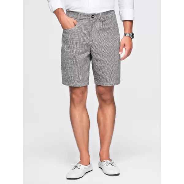  Pantaloni scurți pentru bărbați OMBRE OM-SRCS-0189 MELANGE MARO 
