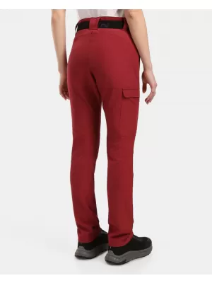Pantaloni de dama KILPI BELVELA-W 1L0406KI ROȘU ÎNCHIS