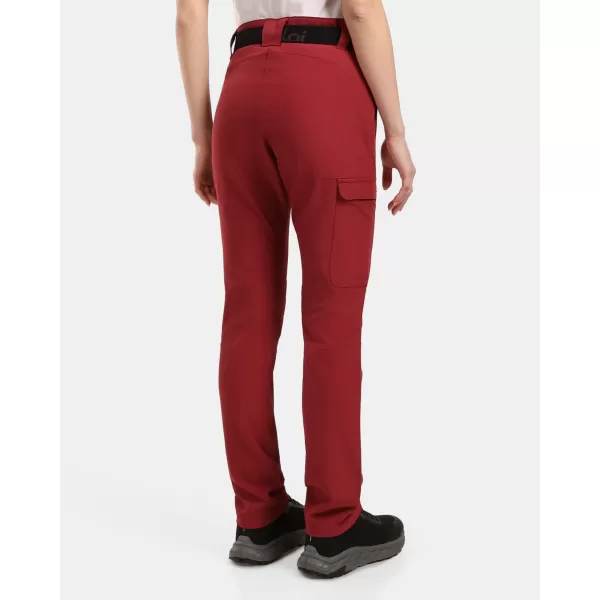  Pantaloni de dama KILPI BELVELA-W 1L0406KI ROȘU ÎNCHIS 