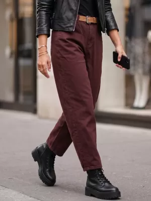 Pantaloni de dama DSTREET UY3121 BEJ