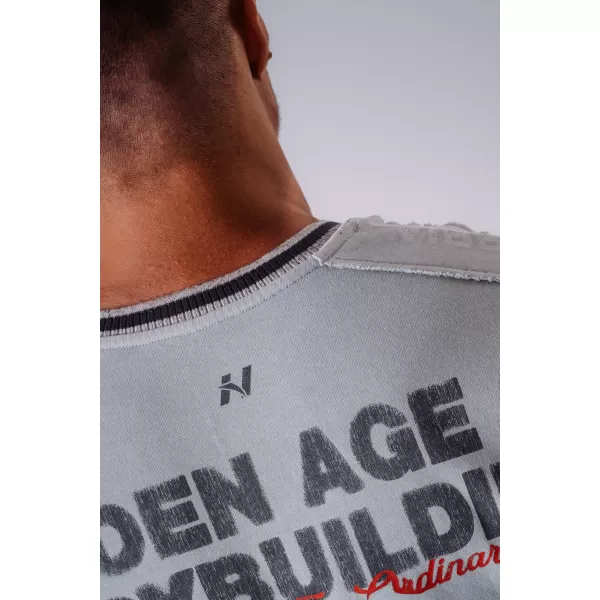  Tricouri pentru bărbați NEBBIA OLYMPIA MUSCLE COVER 942 GRI DESCHIS 